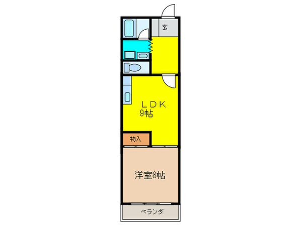 千里坂ノ木ﾊｲﾂの物件間取画像